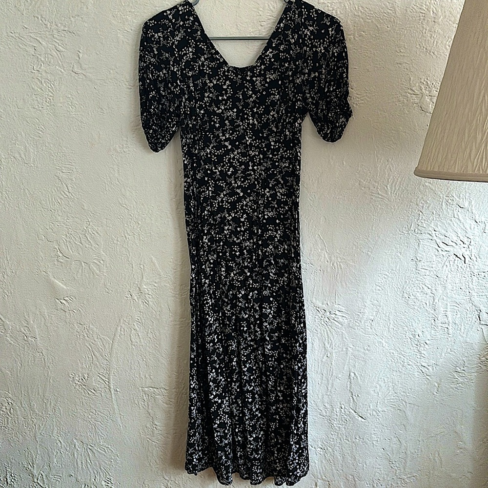 Old Navy Black Floral Sundress